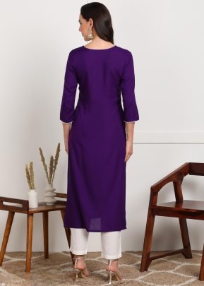 Stylish Single Embroidery Sequence Work Kurti | Elegant Ethnic Wear Online Black Color