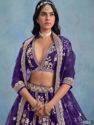 Blooming Purple Colour Lehenga Choli With Dupatta