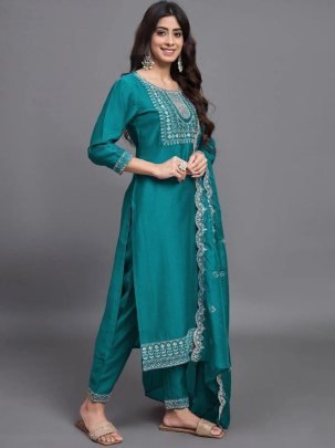Rama Designer Festival Kurti Set