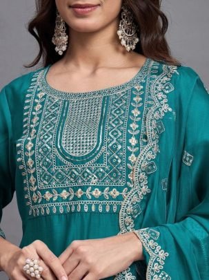 Rama Designer Festival Kurti Set