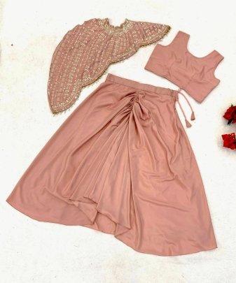 Bollywood Style  Embroidery Work indo Western Set