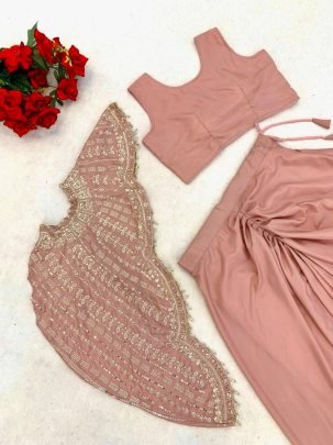 Bollywood Style  Embroidery Work indo Western Set