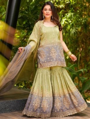 Chinon Sequence Work Sharara Suit