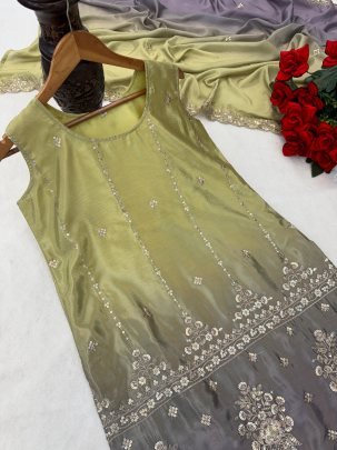 Chinon Sequence Work Sharara Suit