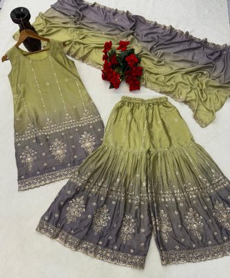Chinon Sequence Work Sharara Suit