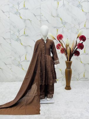 Cocoa Charm Kids Designer Roman Silk Gown Set