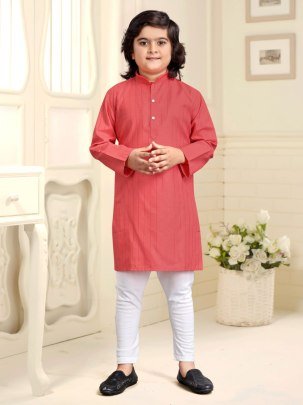 Cute Trendy  Red  Colour Kids  Kurta