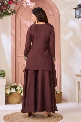 Daily Wear Parrot Chinon Fabric Co ord Set