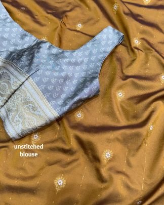 Designer Minakari Thread Work Traditional Wear Saree