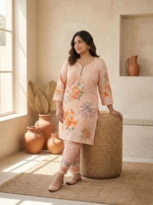 Digital Flower Printed Co Ord Set