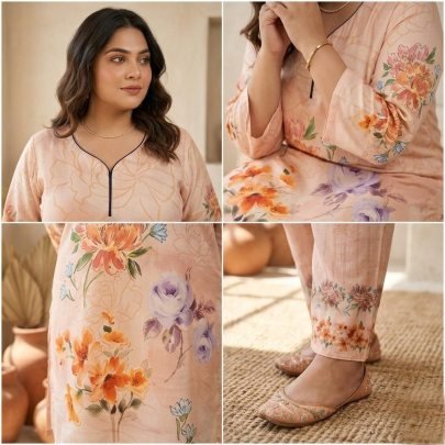 Digital Flower Printed Co Ord Set