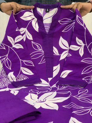 Digital Print  Purple Colour Co Ord Set