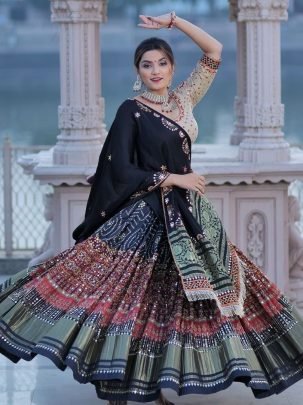 Digital Printed Work Navratri  Lehenga  Choli