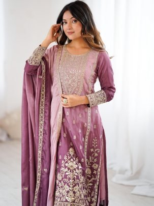 Eid  Special  Onion Color  Palazzo Suit