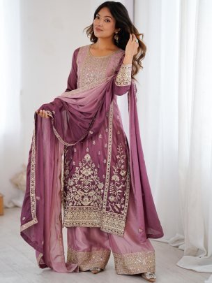 Eid  Special  Onion Color  Palazzo Suit