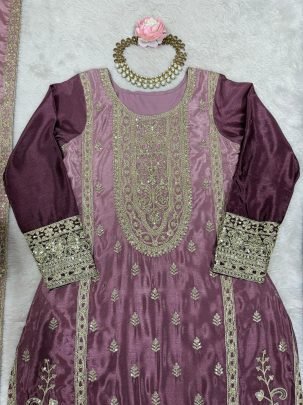 Eid  Special  Onion Color  Palazzo Suit