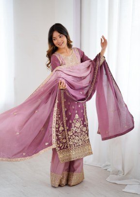 Eid  Special  Onion Color  Palazzo Suit