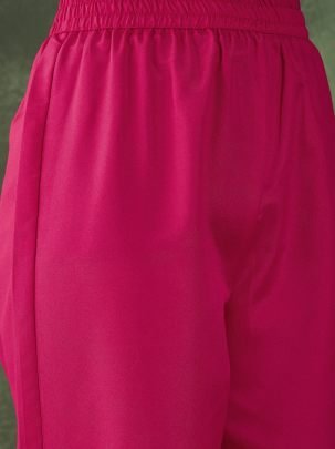 Embroidered  Pink Colour Ready Made Suit