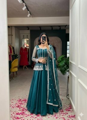 Fancy Rama Colour Lehenga