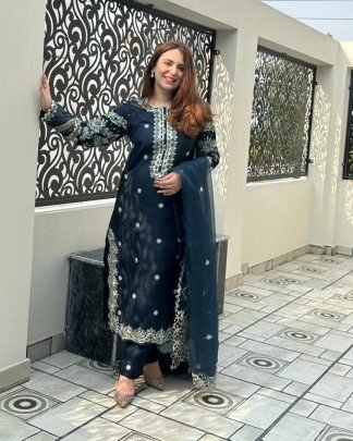 Flora Charm Ensemble Nevi Blue Suits