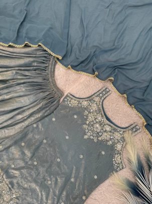 Frendy Silk Fabric Full Flared Palazzo Suit