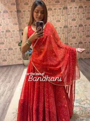 Georgette Printed Work Chaniya Choli With 4.5 Meter Flair