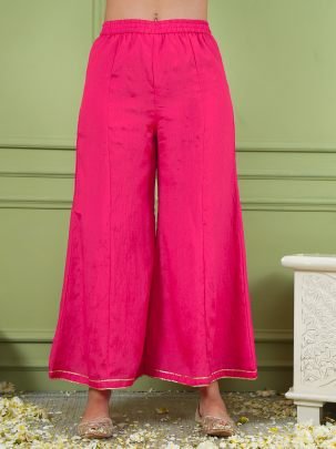 Gold Silk Gajari Colour Ready Made Suit