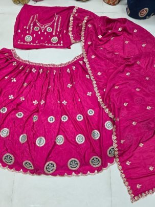 Gota Work Pink Colour  Lehenga Choli
