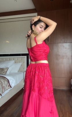 Graceful Layered Ruffle Lehenga with Cape Dupatta