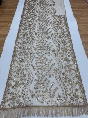 Heavy Butterfly Bollywood Style Net Saree With 5mm Sequin Embroidery And Designer Blouse