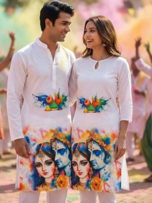 Heavy Rayon Holi Spicel Couple Combo
