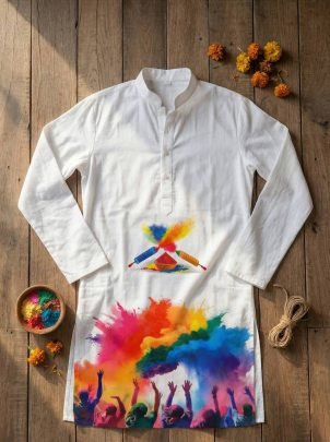 Holi  Festive  Couple Combo for Men And  Women