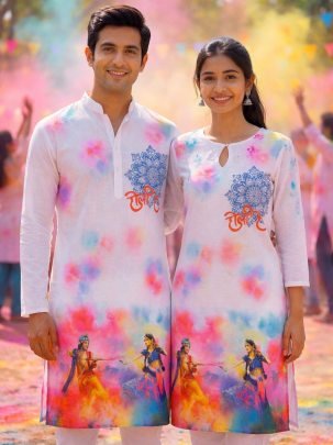 Holi Party Wear Couple Combo