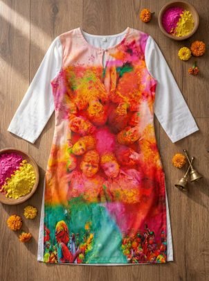 Holi Spicel  Digital Print Couple Combo