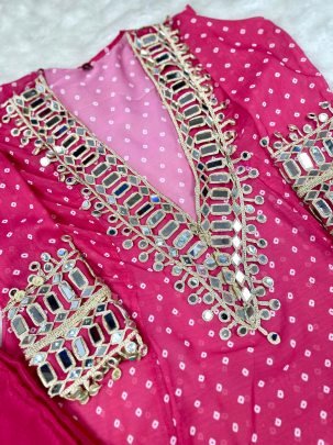 Hot Seasion Forever Rani Pink Indowestern Collection