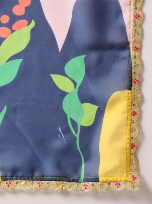 Lemon Colour Rayon Fabric Ready Made Suit