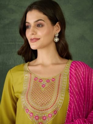 Liril  Colour  Rayon Fabric Ready  Made Suit