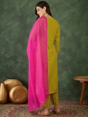 Liril  Colour  Rayon Fabric Ready  Made Suit