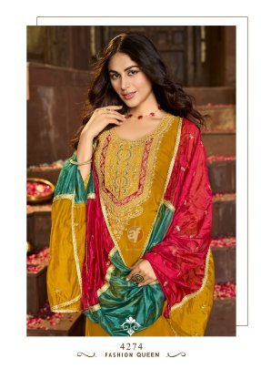 Marigold Magic Embroidered Kurtis