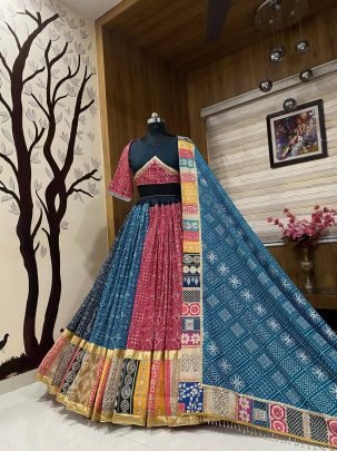 Maroon Muslin Cotton Printed Lehenga Choli With Dupatta