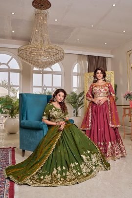 Maroon Wedding Lehenga Set