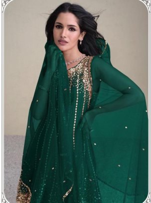 Mehendi Wear Green Colour Top Dhoti With Dupatta