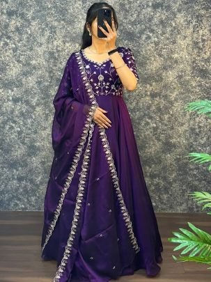 Midnight Charm  Purple Gown 