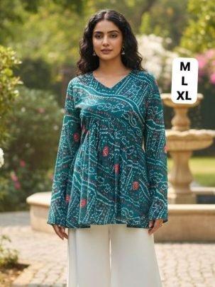 Modern Classy Rama  Colour  Ladies Top
