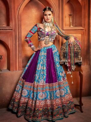 Navratri Special Muslin Cotton Digital Print Lehenga Choli 