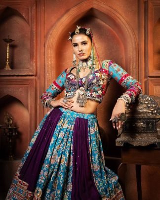 Navratri Special Muslin Cotton Digital Print Lehenga Choli
