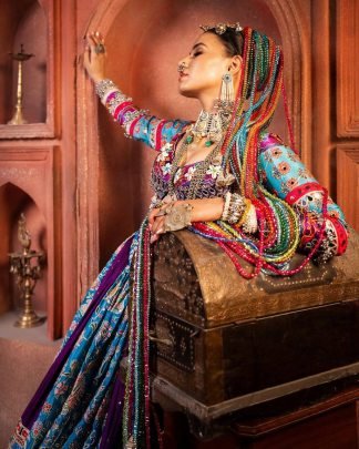 Navratri Special Muslin Cotton Digital Print Lehenga Choli