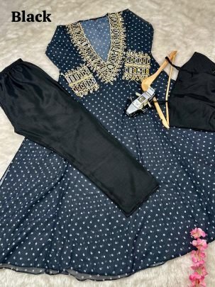 Navratri   Khelaiya  Special  Black  Indowestern Collection