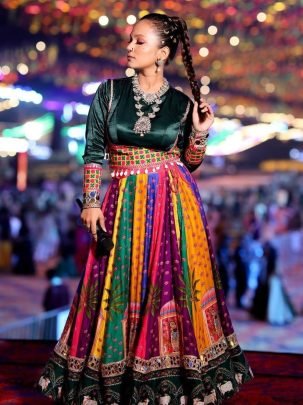 Navratri Special Muslin Cotton Digital Print Lehenga Choli 
