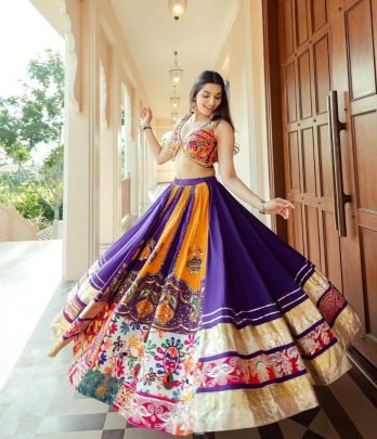 Navratri Special Muslin Cotton Chaniya Choli Set